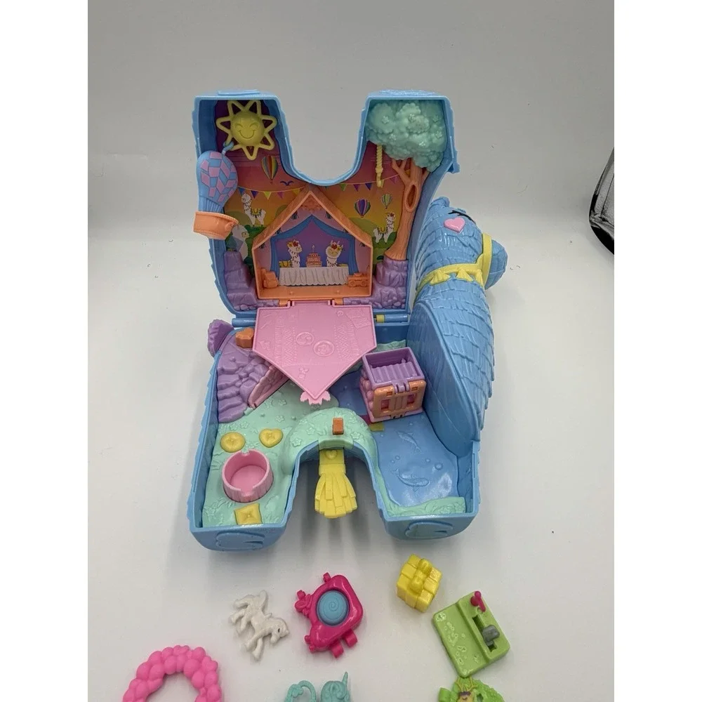 Polly Pocket Llama Party Piñata Playset HHX74 2 Dolls Accessories Mattel